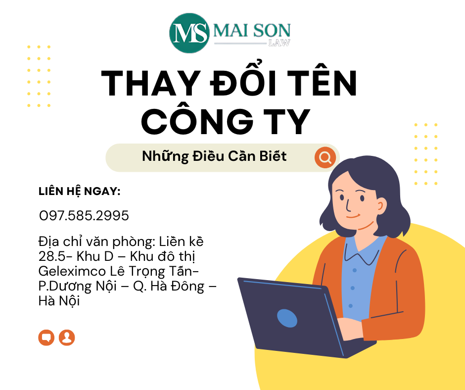 Thay đổi tên công ty