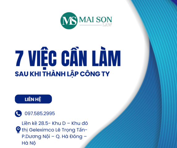 Việc cần làm khi thành lập công ty