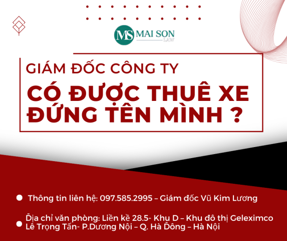 thuê xe của giám đốc